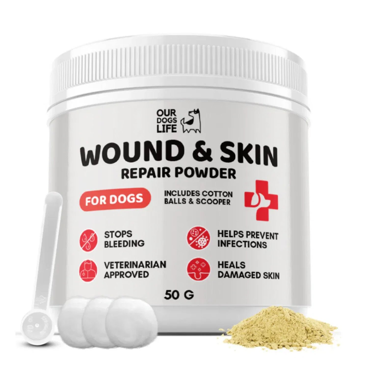 Dogs Life Wound & Skin Repair Powder 50g