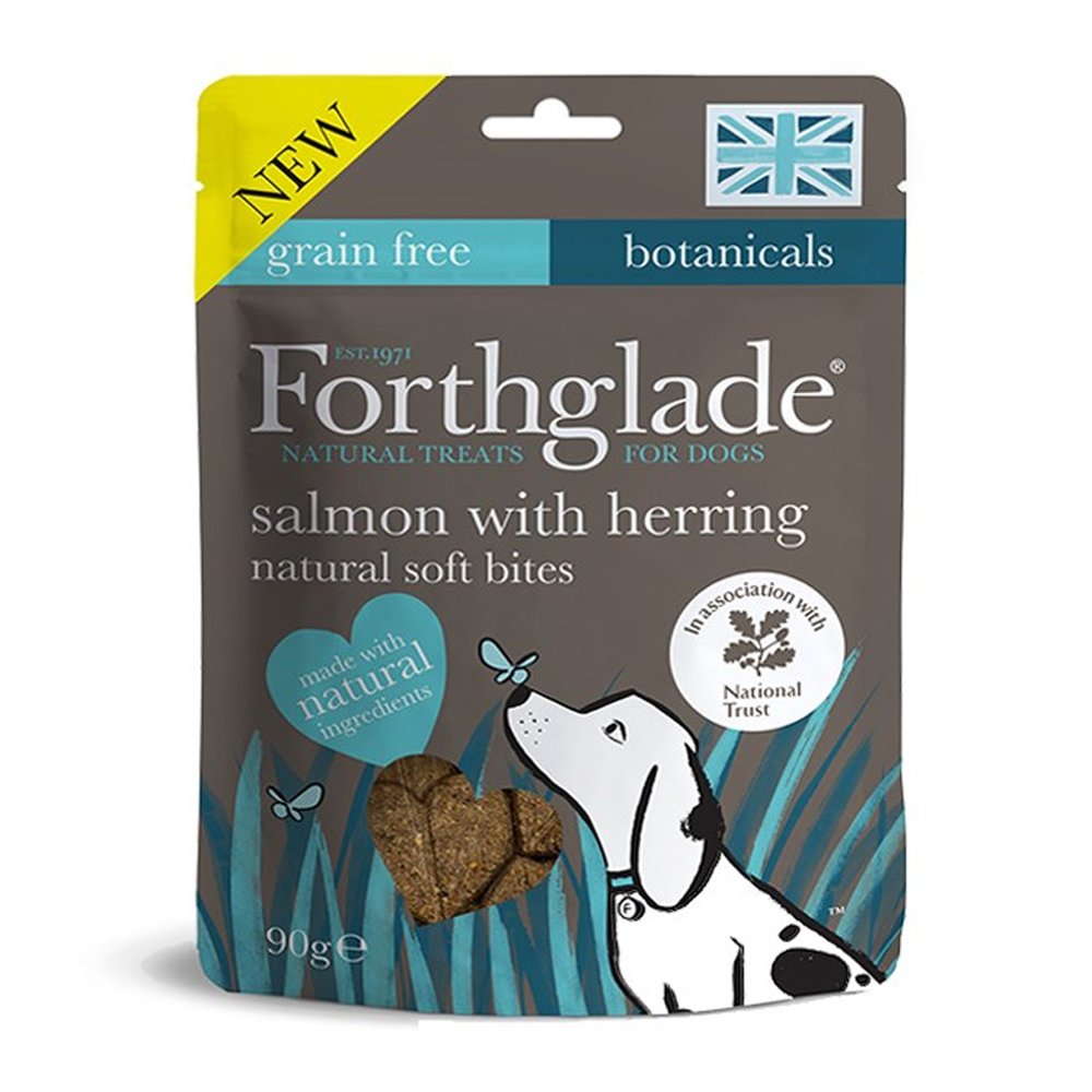 Forthglade Grain Free Soft Bite Treats Salmon with Herring 8x90g