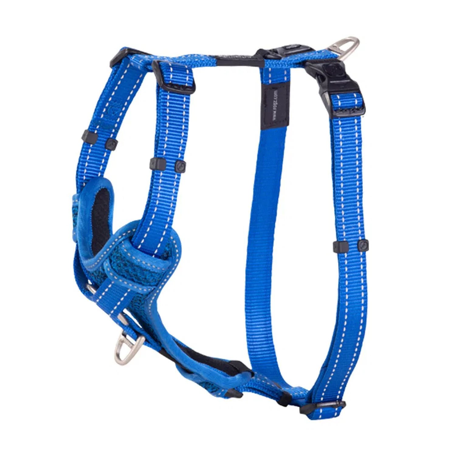 Rogz Pavement Special Adjustable H-Harness Blue 11mm x 23-37cm Small - Special Order Item