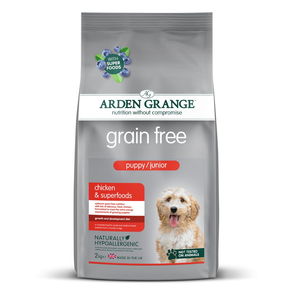 Arden Grange Dog Grain Free Puppy/Junior Chicken & Superfoods Small Bag 2kg