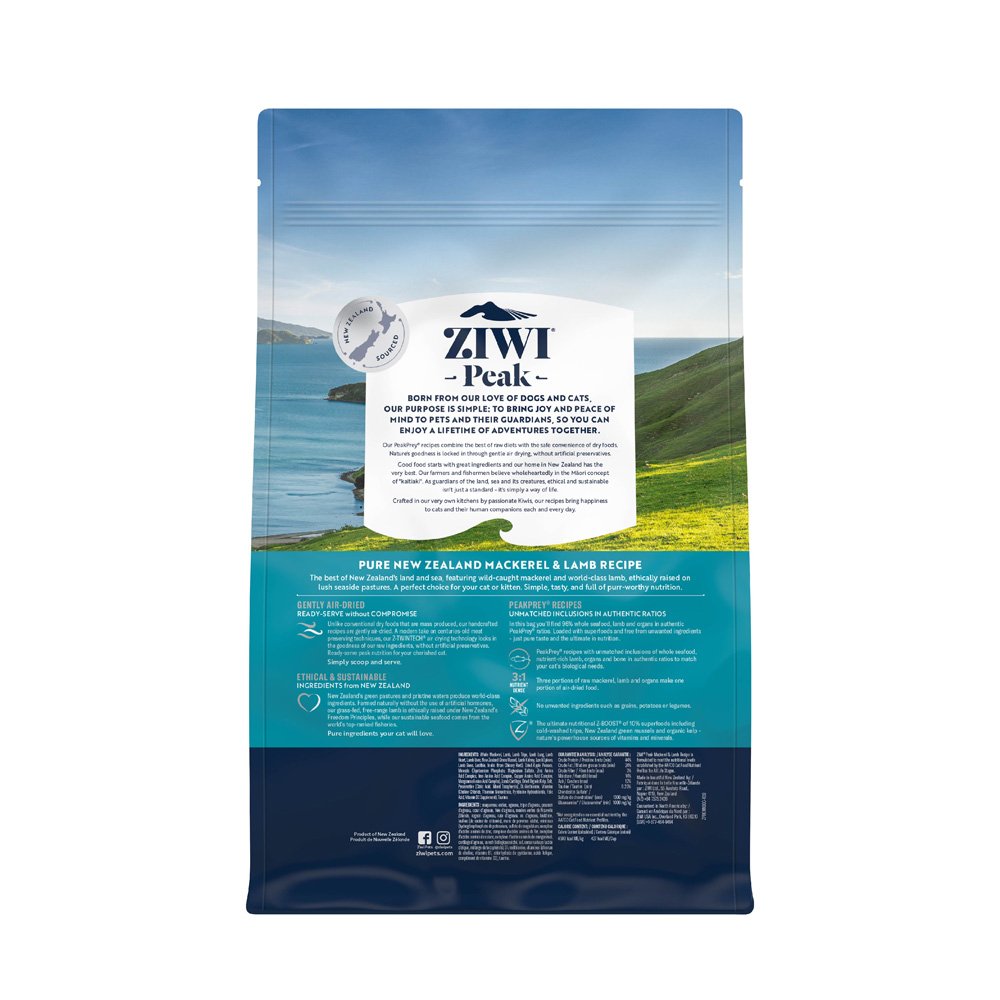Ziwipeak Daily Cat Air Dried Cuisine Mackerel & Lamb 1kg