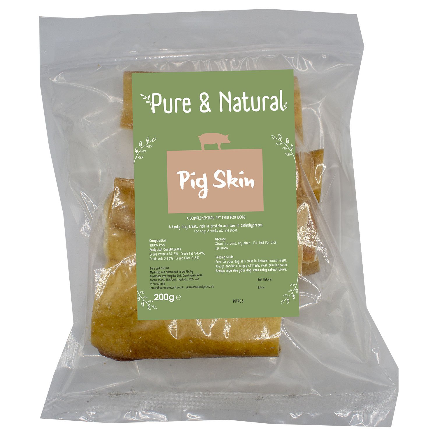 Pure & Natural Pig Skin 200g