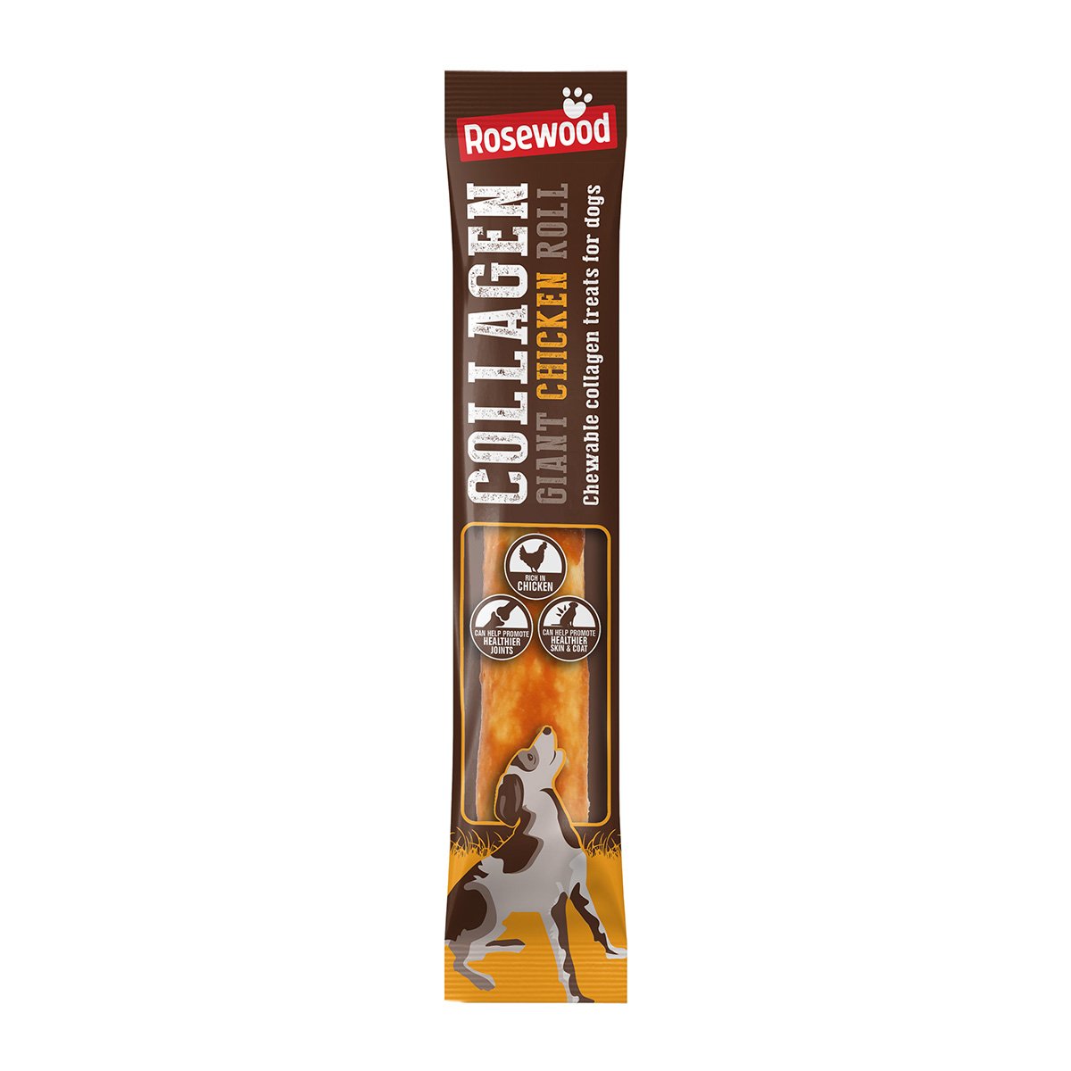Rosewood Collagen Giant Chicken Roll 70g 9x1pcs