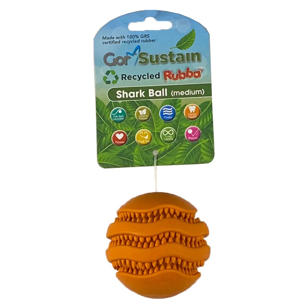 Gor Sustain Rubba Shark Ball Medium Orange 6.5cm