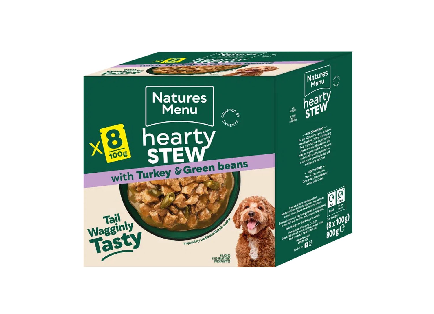 Natures Menu Dog Hearty Stews with Turkey Pouches 8x100g