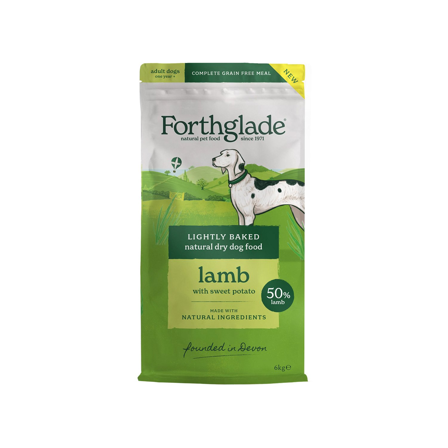 Forthglade Lightly Baked Natural Dry Dog Food Lamb 6kg