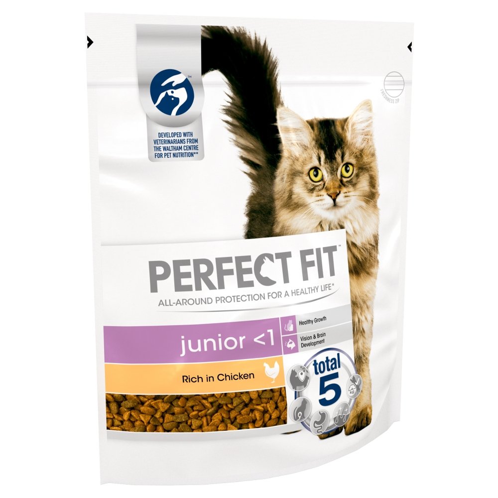 PERFECT FIT Cat Complete Dry Junior <1 Chicken 4x750g