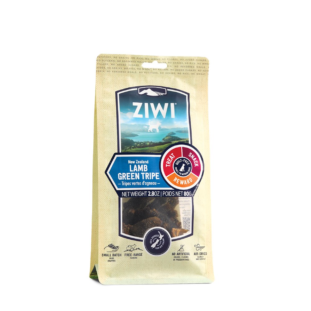 Ziwipeak Dog Treats Lamb Green Tripe 80g