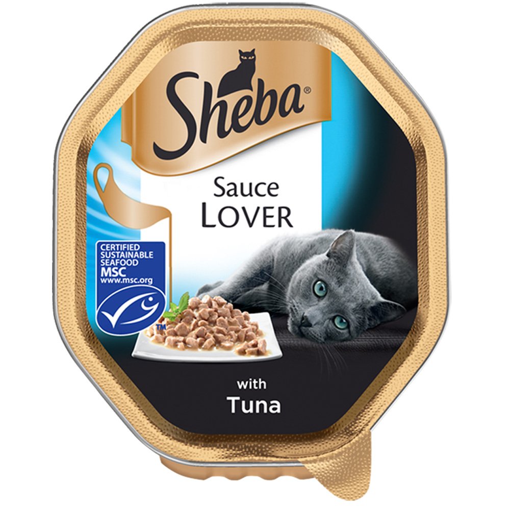 Sheba Sauce Collection Tuna Tray 22x85g
