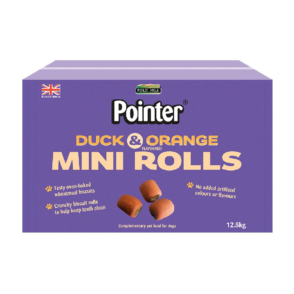 Pointer & Duck & Orange Flavoured Rolls 12.5Kg