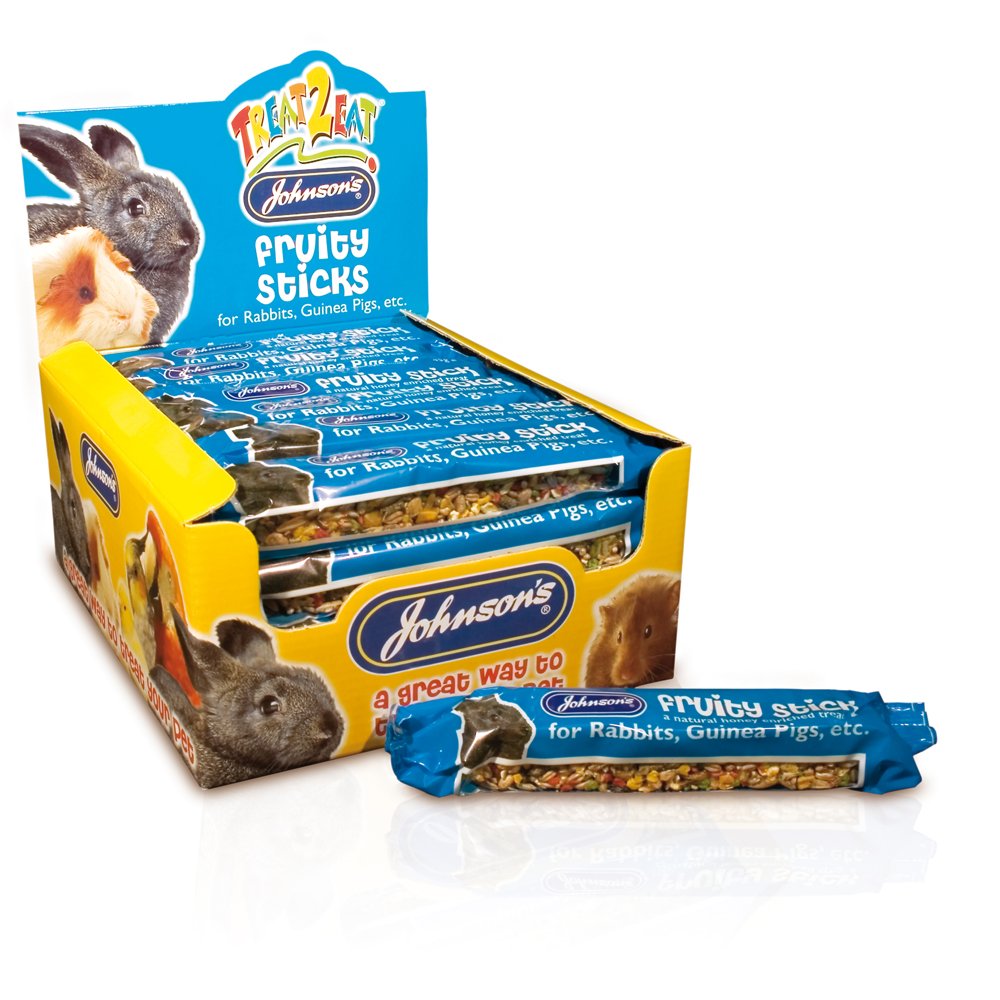 Johnsons Treat 2 Eat Fruity Sticks For Rabbits 28x70g