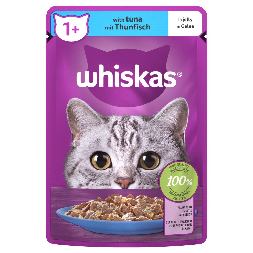 Whiskas Pouch 1+ Cat with Tuna in Jelly 28x85g