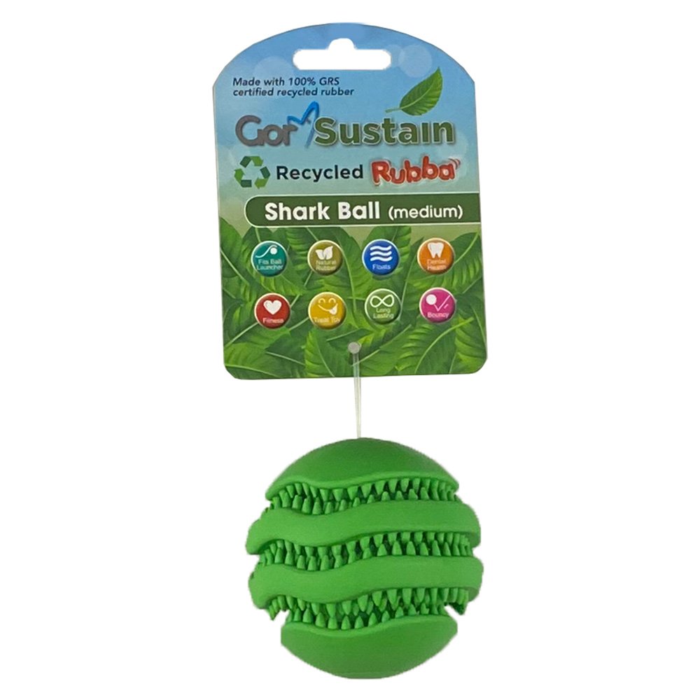 Gor Sustain Rubba Shark Ball Medium Green 6.5cm