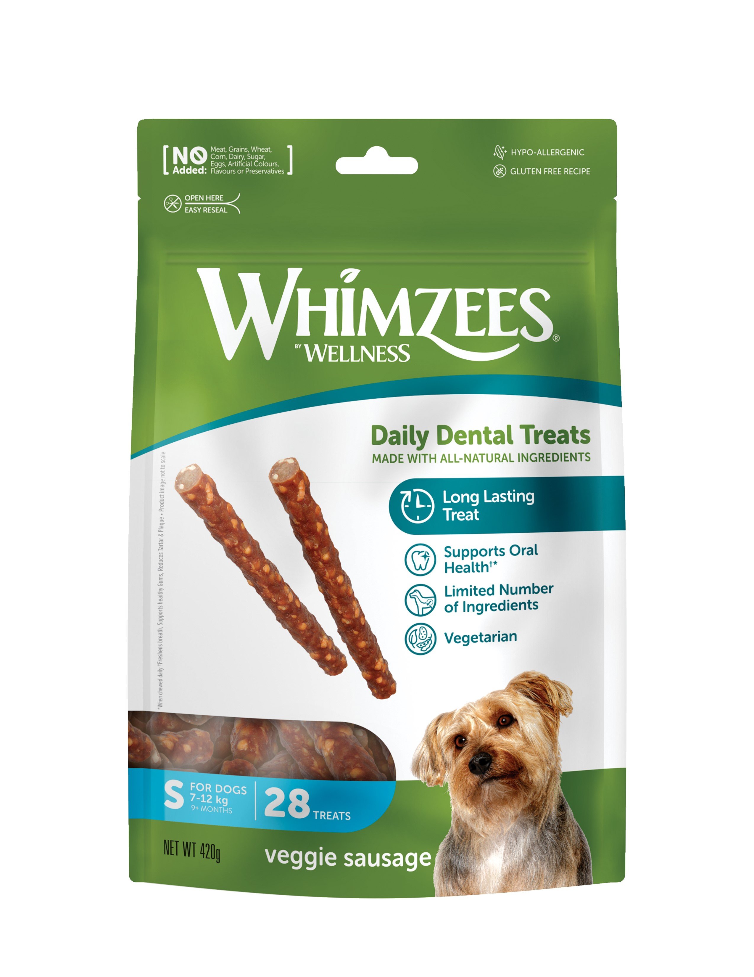 Whimzees Veggie Sausage Small - 1x28 Pck