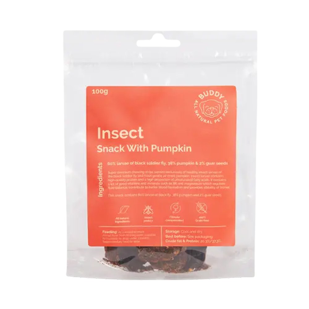 Buddy Pet No Meat Filets Insect with Pumpkin 10x100g