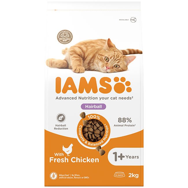 Iams Cat Advanced Nutrition Hairball Chicken 2kg