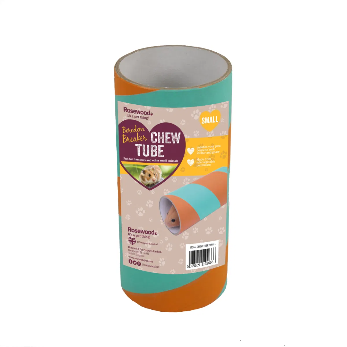 Rosewood Hamster Tube Small 1x4