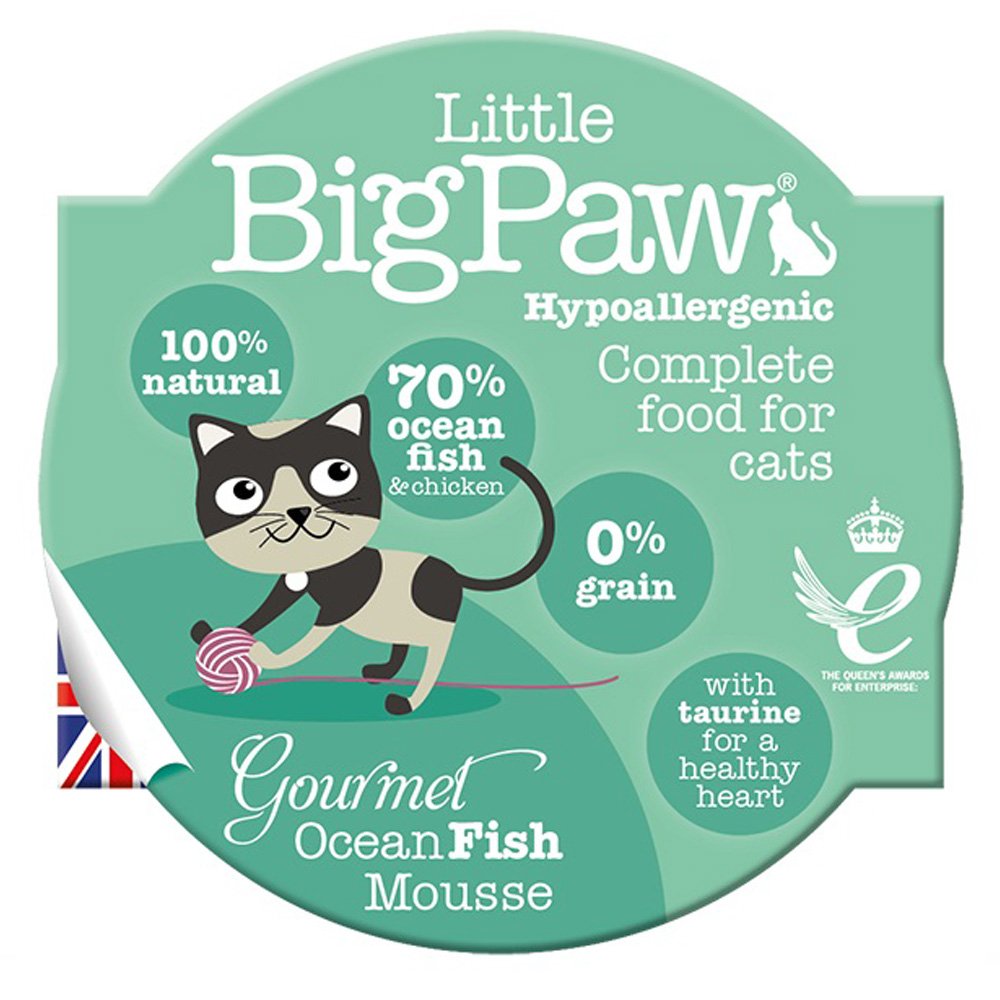 Little Big Paw Wet Cat Gourmet Assorted Seafood Mousse Pot 6x6x85g