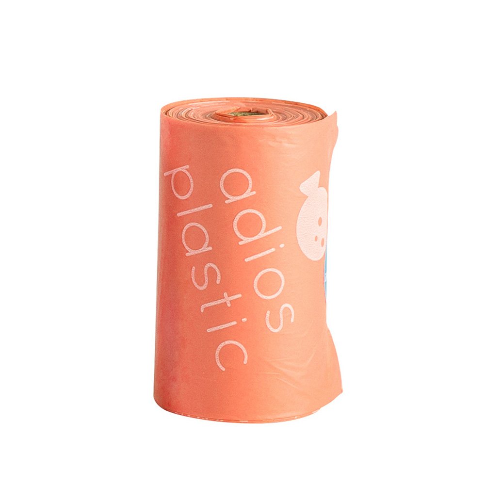 Adios Poop Bags Loose Roll Pink Rolls Refill Pack 28x15