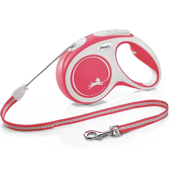 Flexi Comfort Cord Grey & Red Small 5m