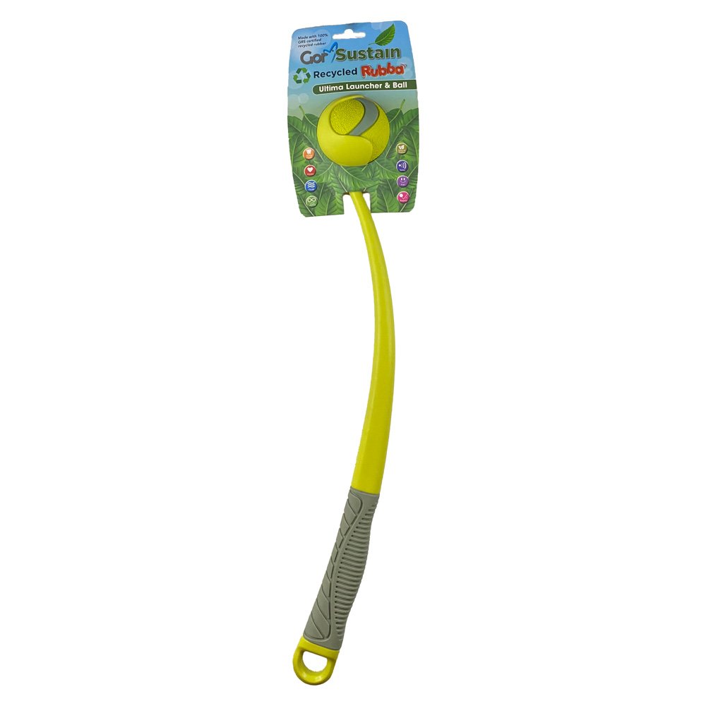 Gor Sustain Rubba Ultima Launcher & Ball Medium Neon 6.5cm