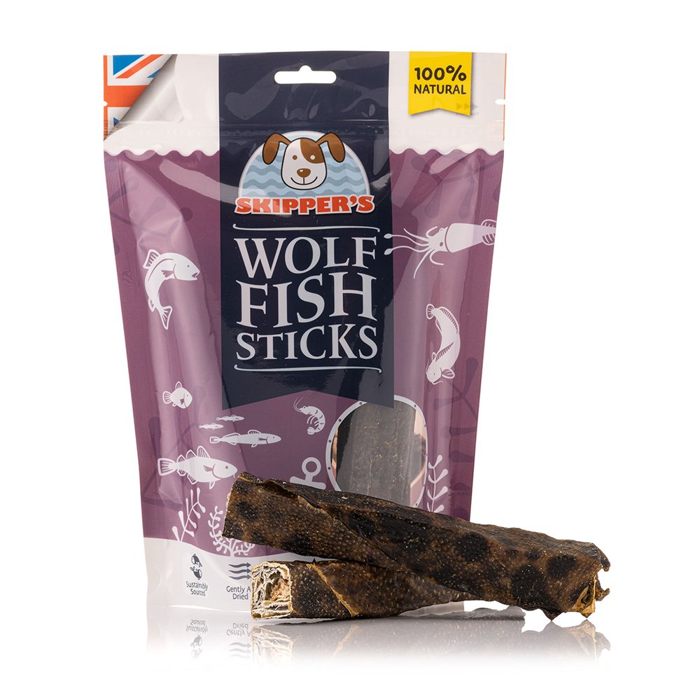 Skippers Dog Wolf Fish Sticks 70g