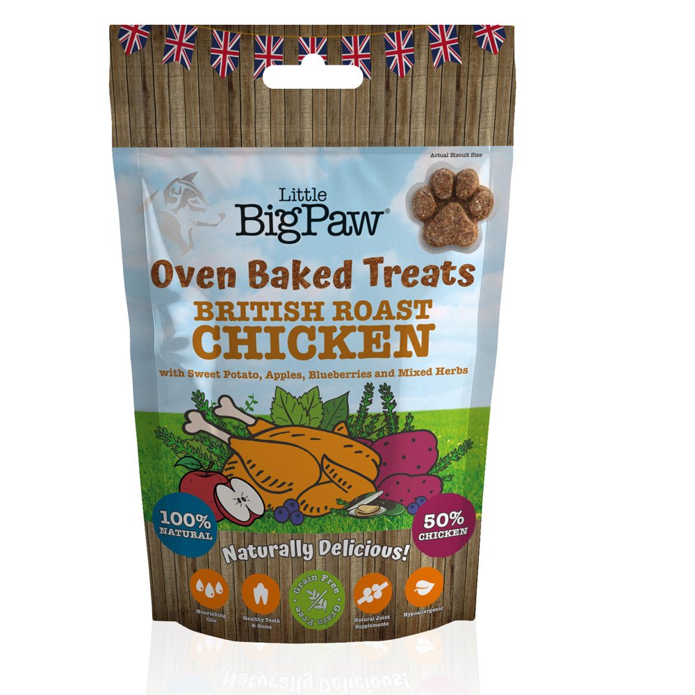 Little Big Paw Dog Oven Baked Treat Chicken With Potato 9x130g