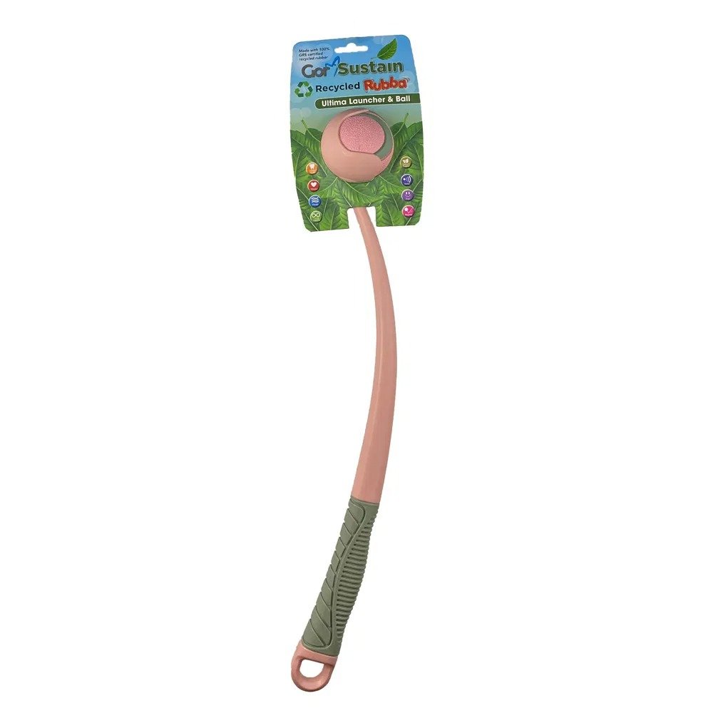 Gor Sustain Rubba Ultima Launcher & Ball Medium Pink 6.5cm