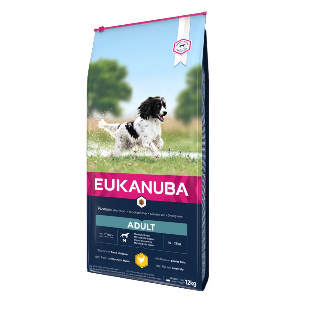 Eukanuba Adult Chicken Medium Breed 12kg