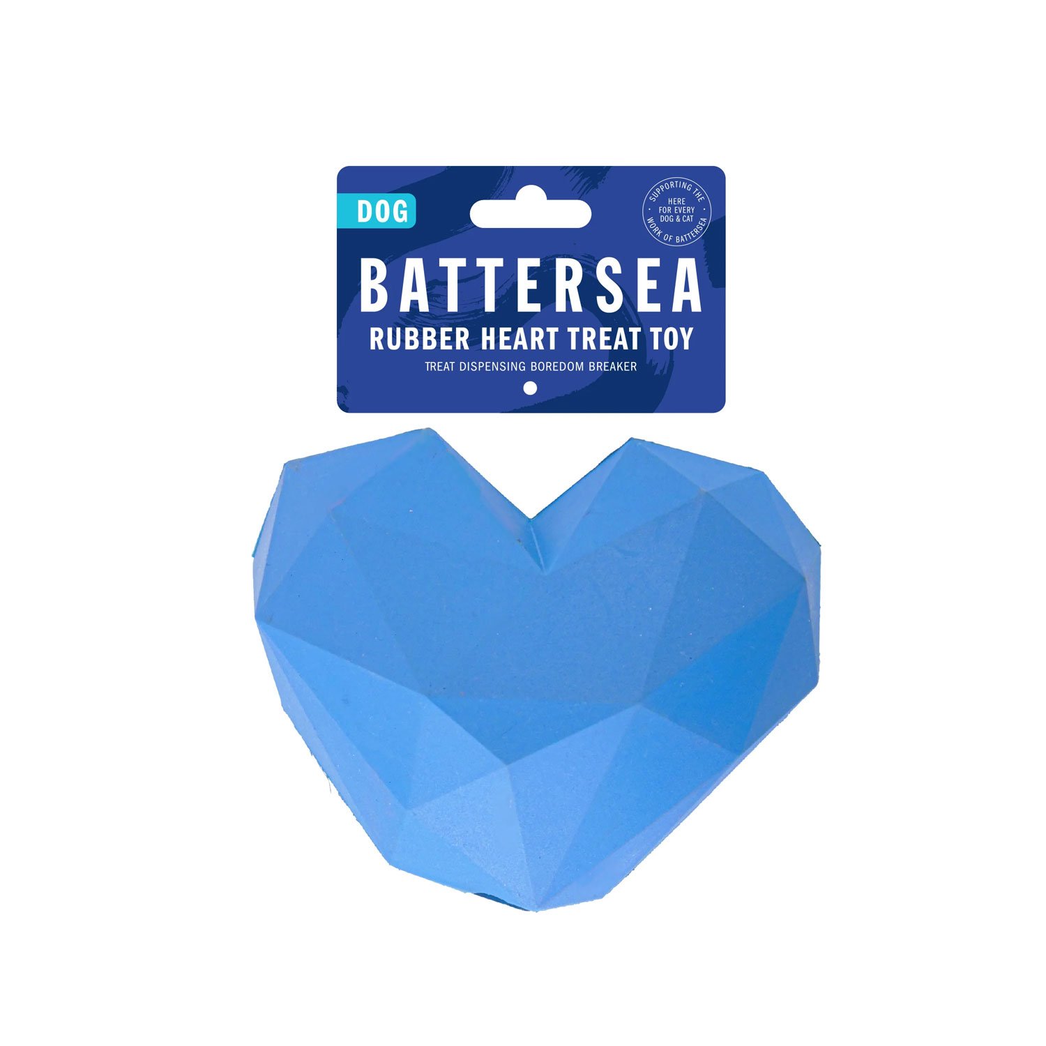 Rosewood Battersea Dog Rubber Heart Treat Toy 1x4