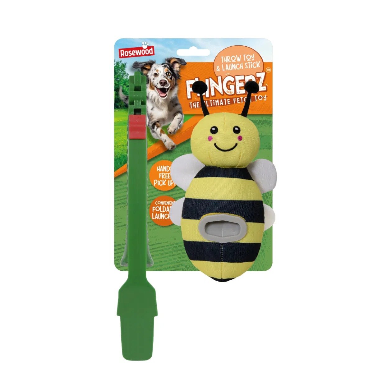 Rosewood Flingerz Bee Throw Toy 1x4