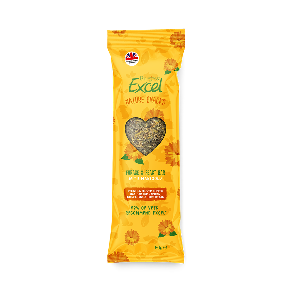 Burgess Excel Forage Bar with Marigold 5x60g