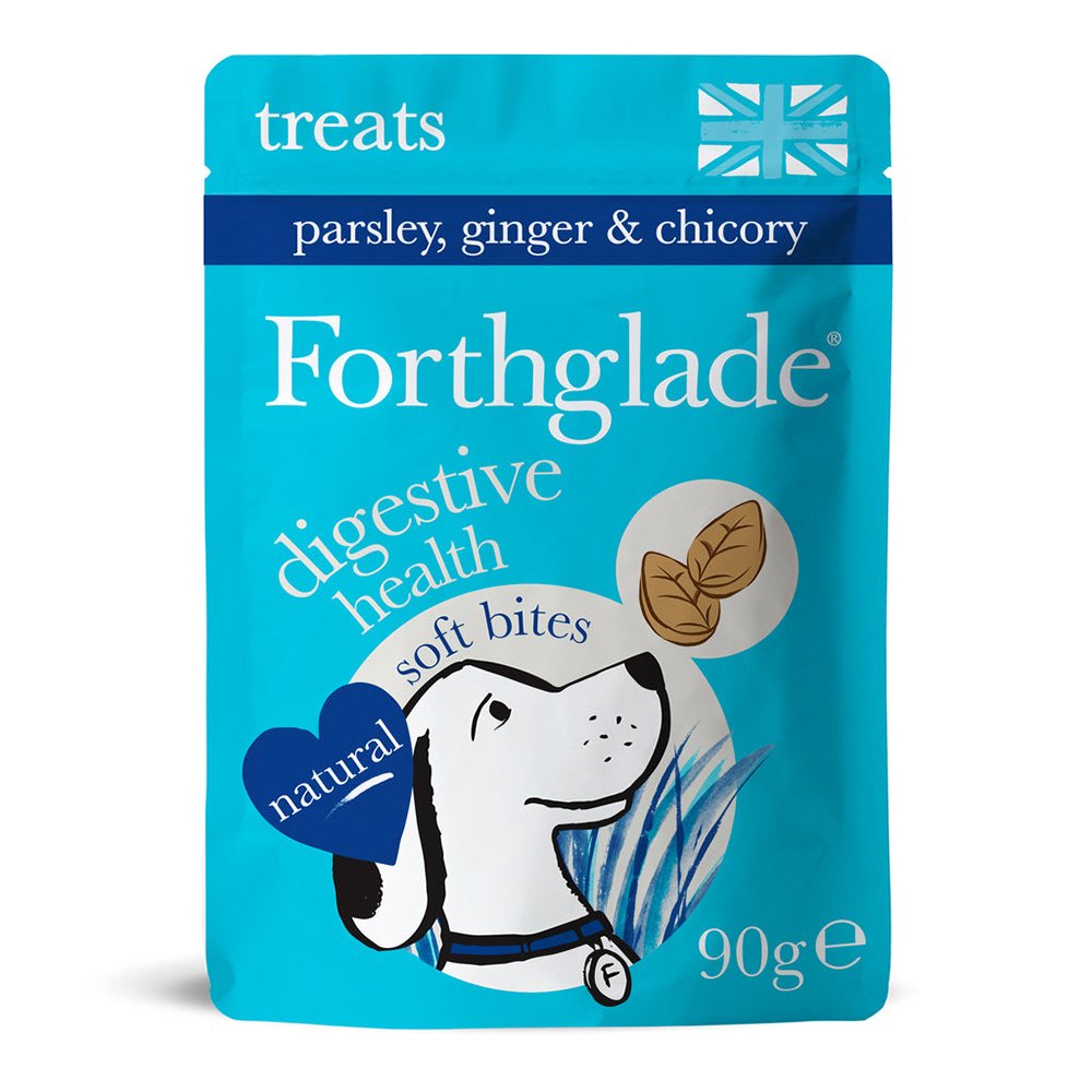 Forthglade Grain Free Soft Bite Natural Treats Digestive Health Chicken with Parsley & Ginger 8x90g