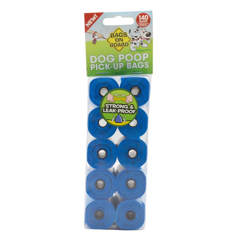 Bags On Board Blue Refill Rolls 140 10x14 Bags