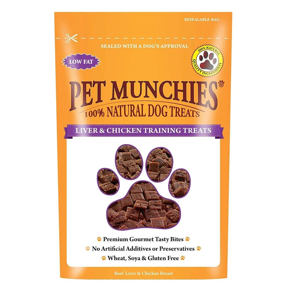 Pet Munchies MEGA PACK Liver & Chicken Training Treats 8x150g