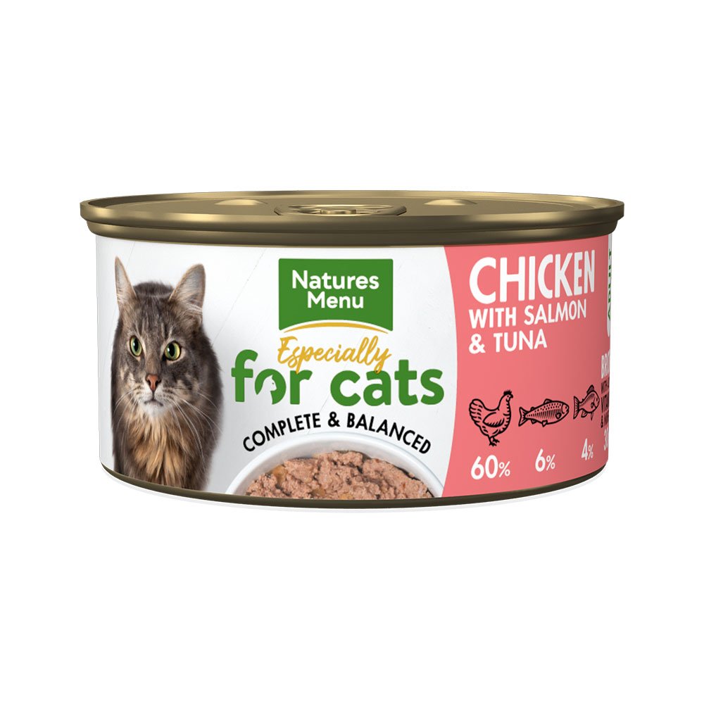 Natures Menu Cat Chicken with Salmon & Tuna Tins 18x85g