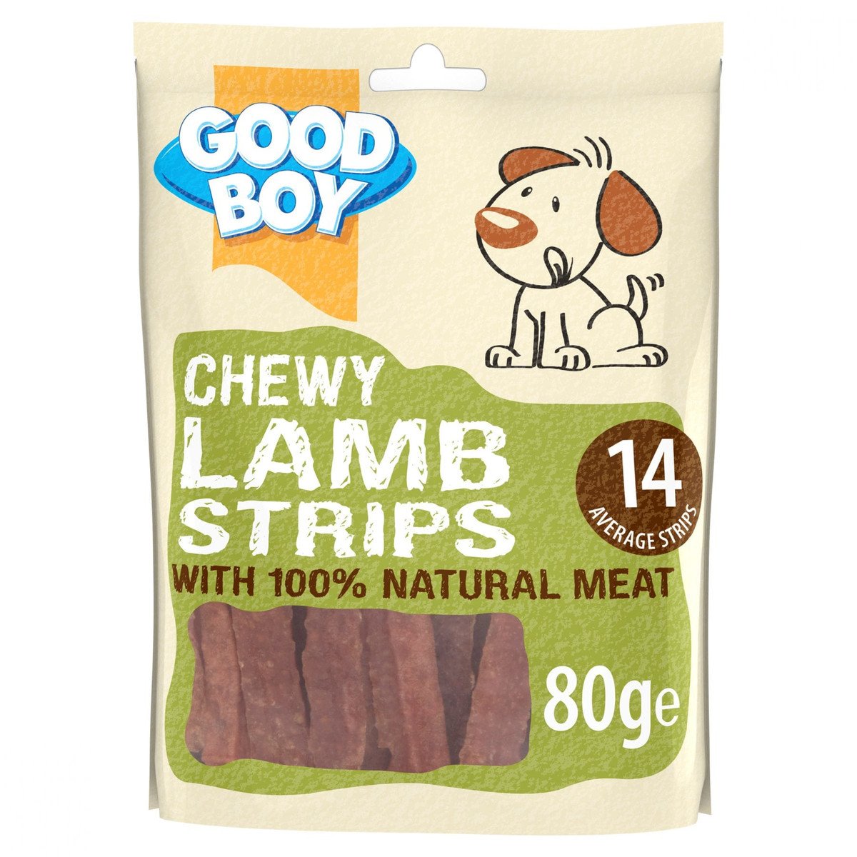 Armitage Good Boy Paws Lamb Strips 10x80g