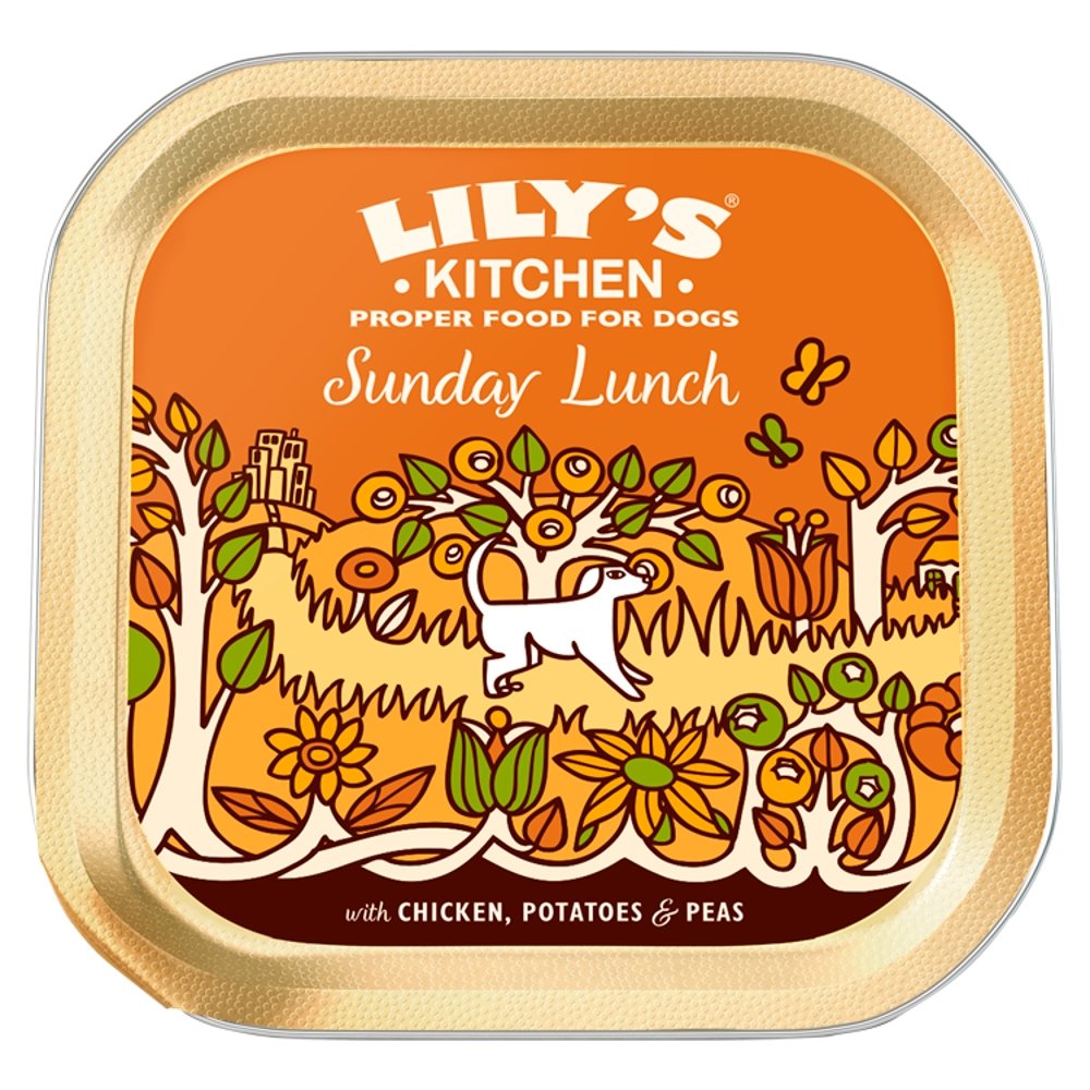 Lilys Kitchen Dog Tray Sunday Lunch 10x150g