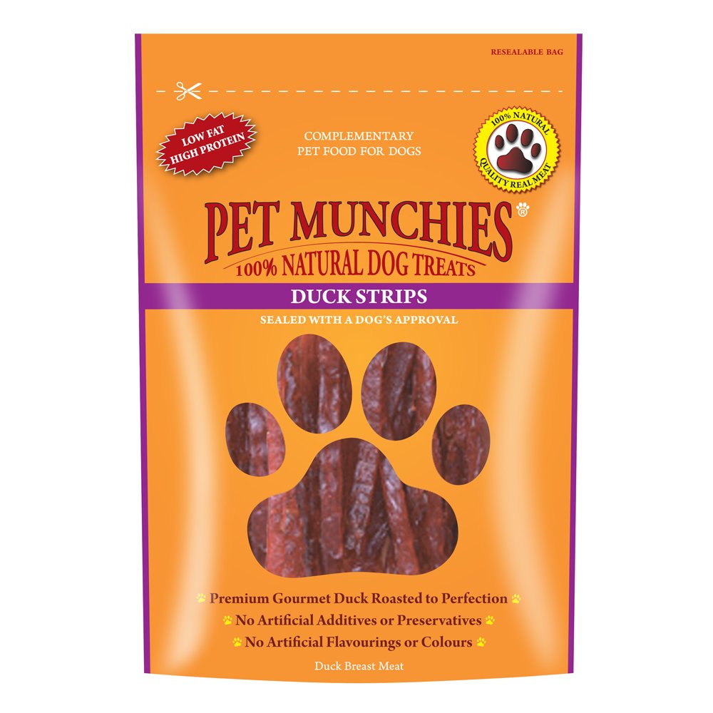 Pet Munchies Duck Strips Dog Treats 8x90g