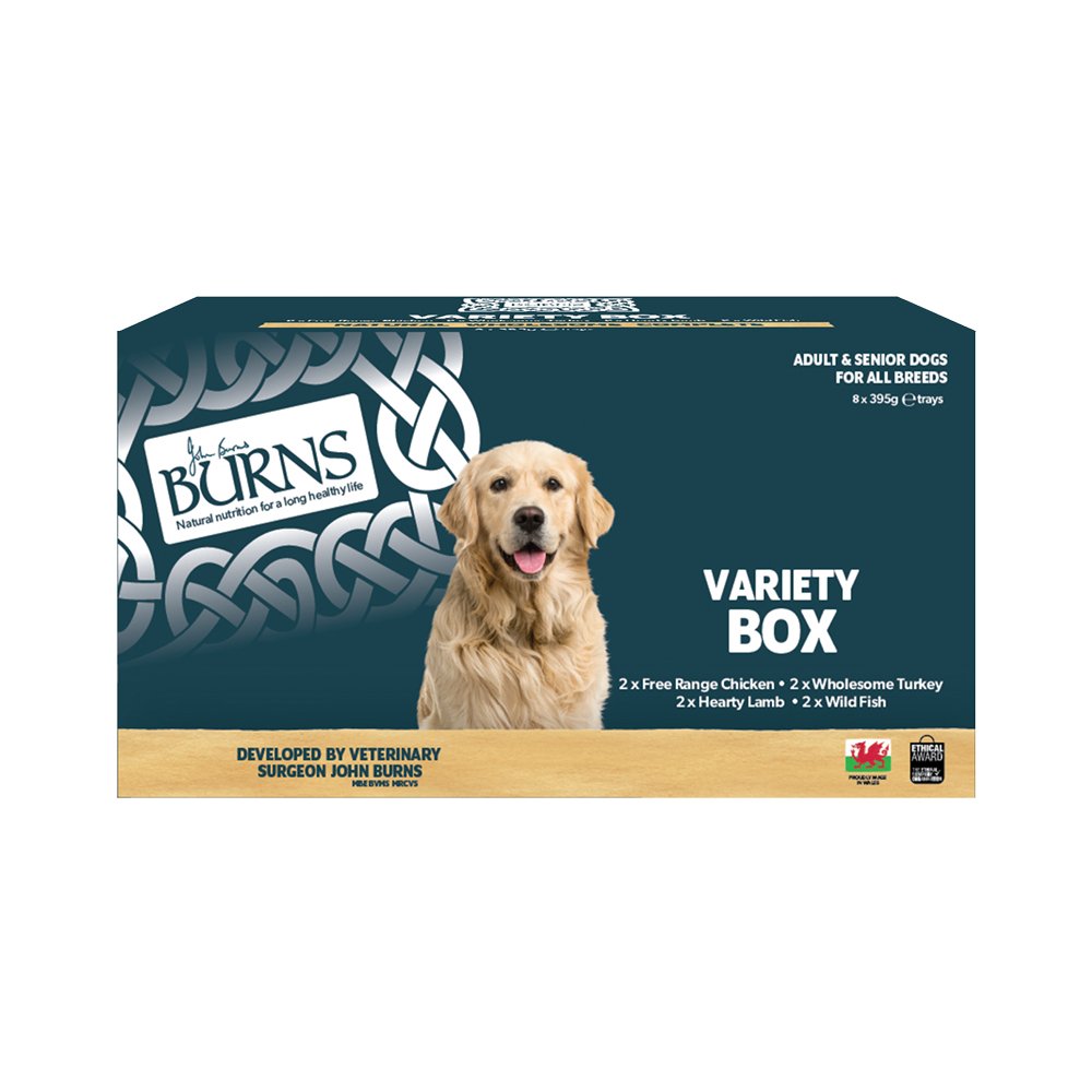 Burns Adult Dog Variety Box 8x395g