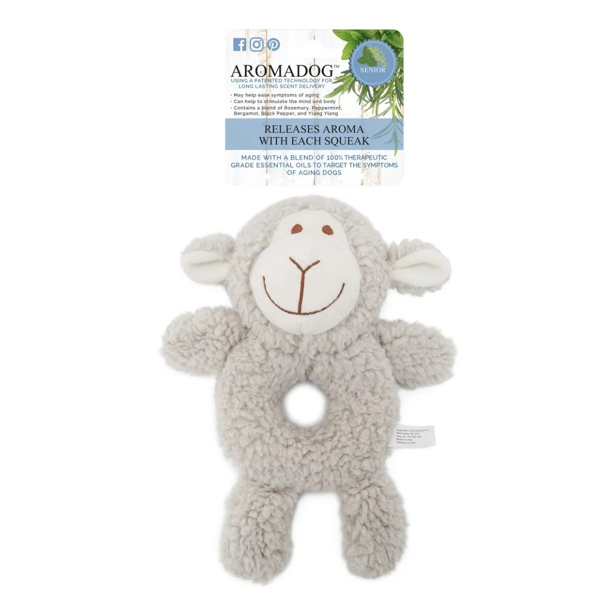 Rosewood Aromadog Senior Fleece Ring Body 1x3