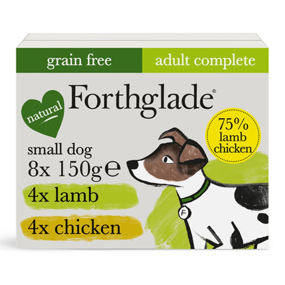 Forthglade Complete Small Dog Grain Free Variety Chicken and Lamb 8x150g