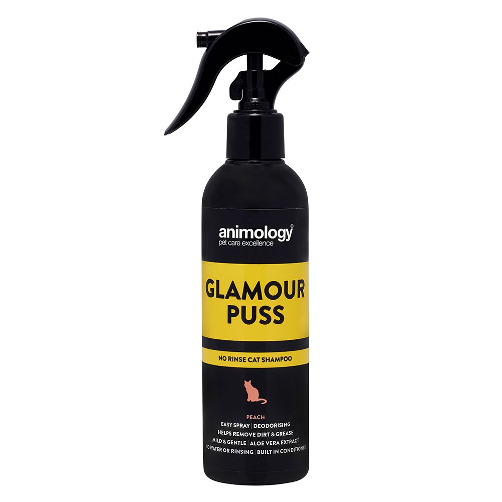 Animology Glamour Puss No Rinse Cat Shampoo 250ml - Peach