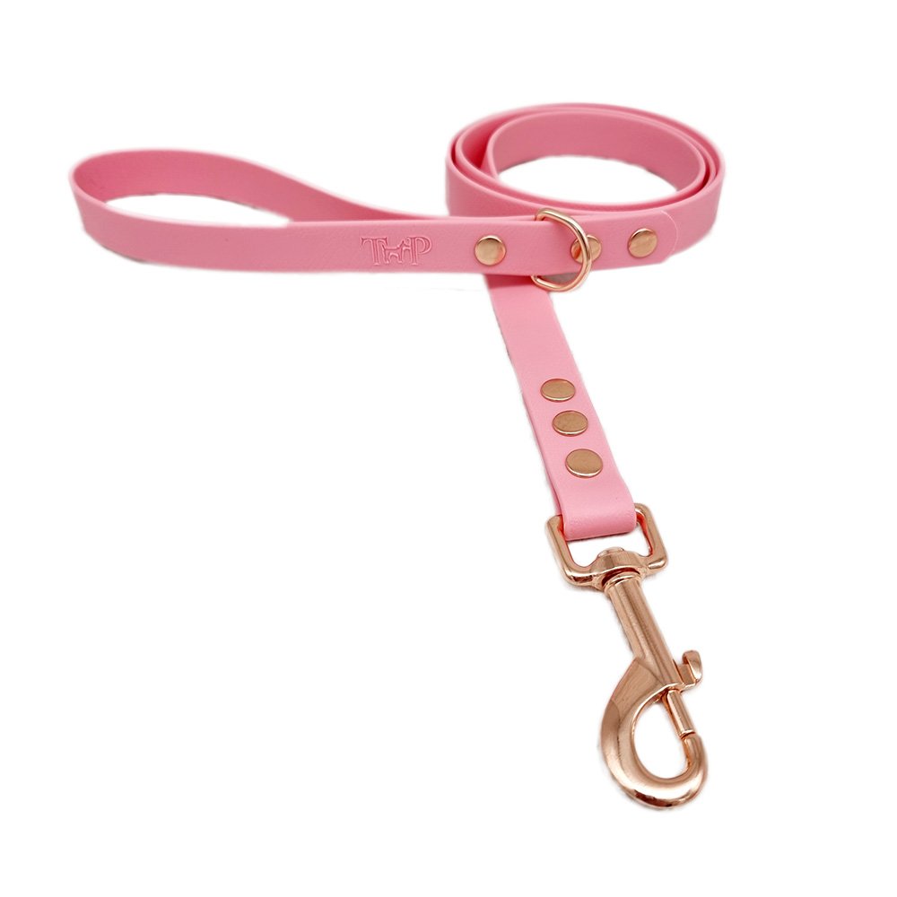Trinkety Paws City Collection Biothane Dog Lead Baby Pink 120cm 16mm