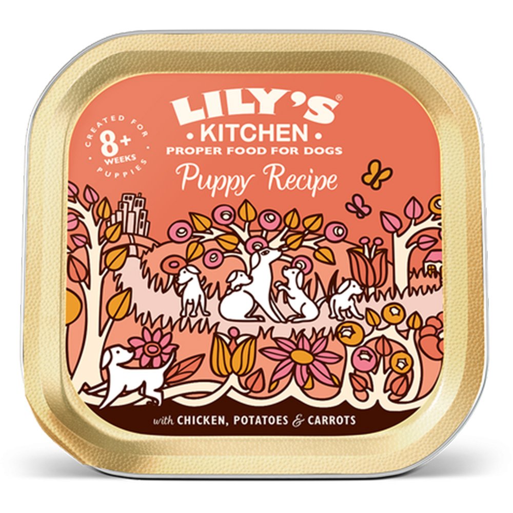 Lilys Kitchen Dog Tray Puppy Recipe Chicken 10x150g