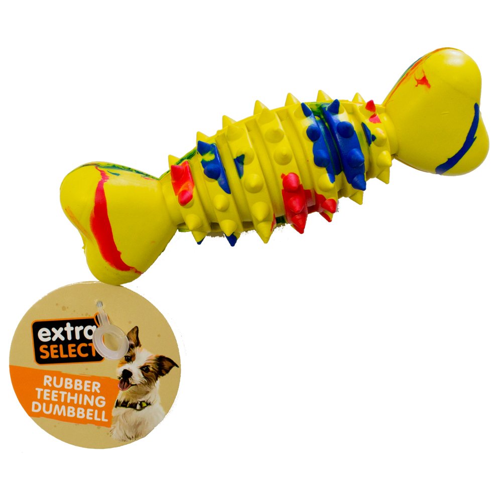 Extra Select Rubber Teething Dumbbell 1x6