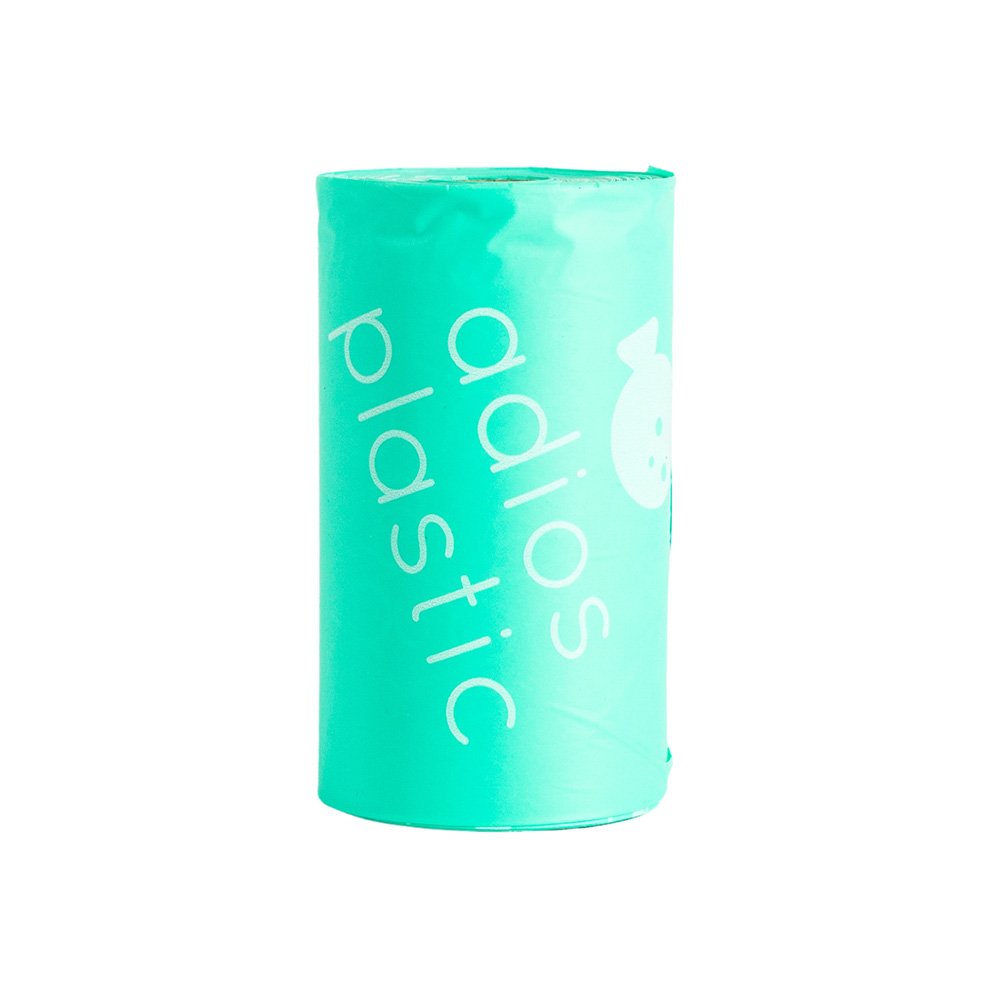 Adios Poop Bags Loose Roll Mint Rolls Refill Pack 28x15