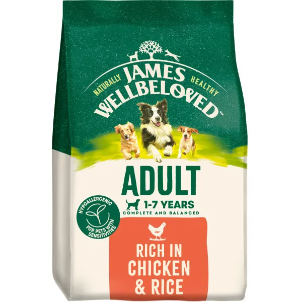 James Wellbeloved Dog Adult Rich in Chicken & Rice 15kg