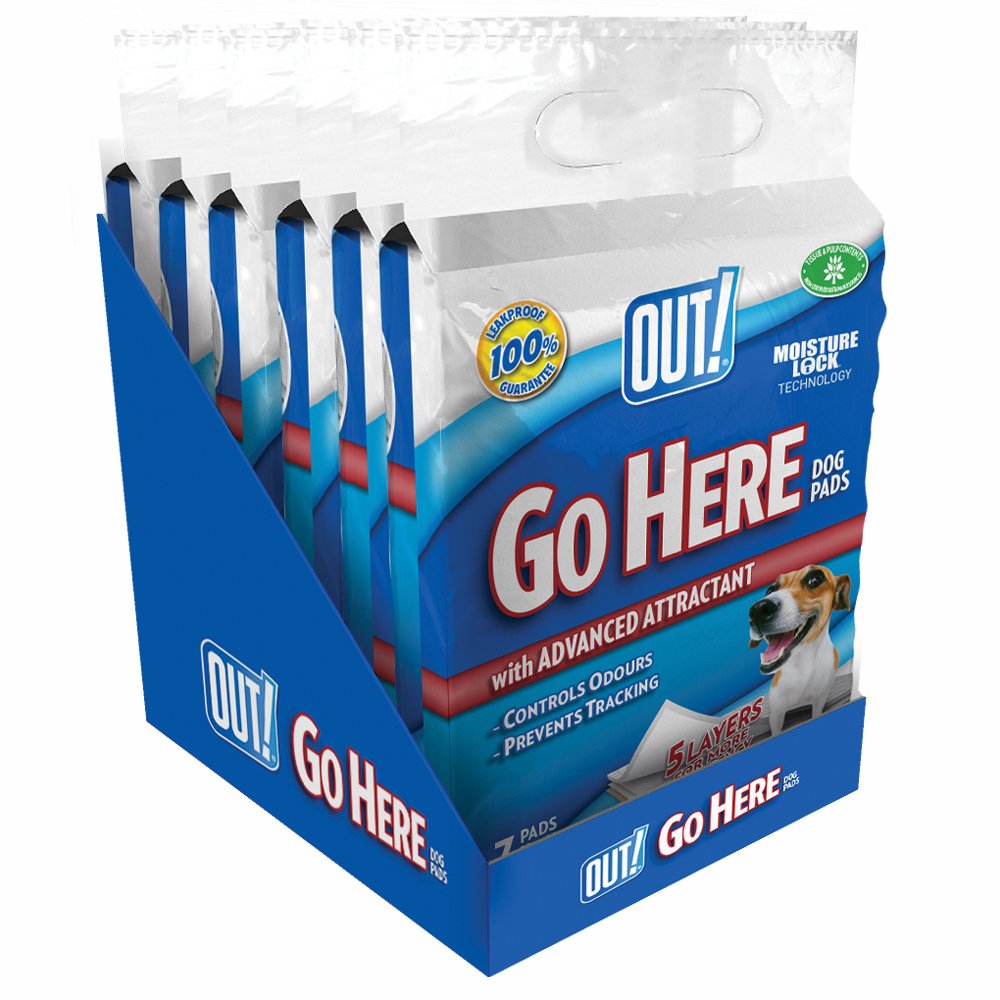 OUT Moisture Lock Training Puppy Pads 1x6