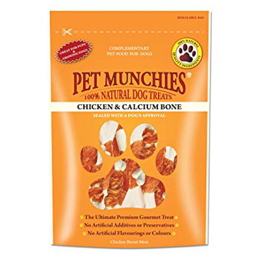 Pet Munchies Chicken & Calcium Bones Dog Treats 8x100g